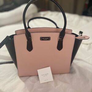 Kate Spade Blush and Black Satchel
